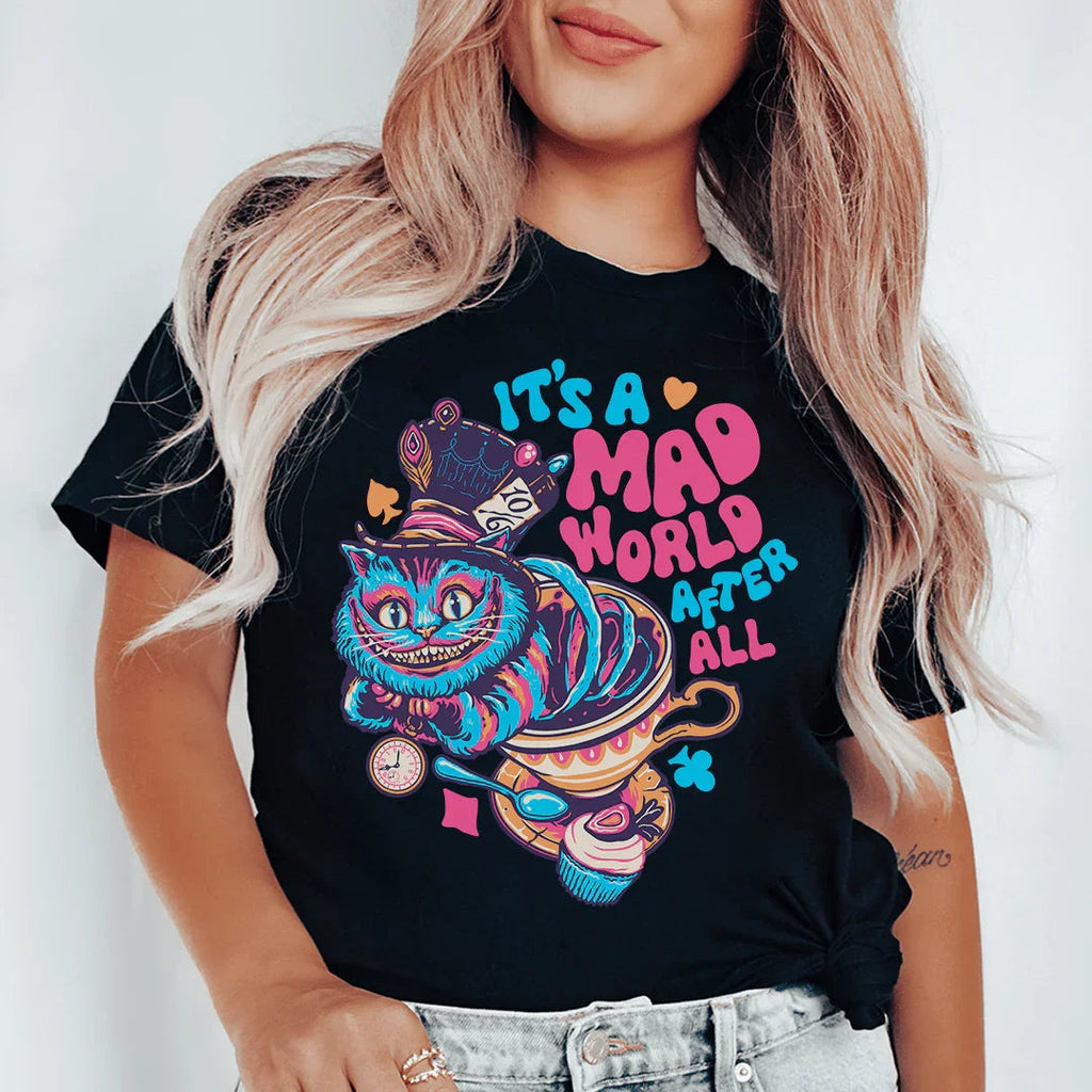 It's A Mad World After All Tee Peachy Sunday