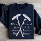 It's All Fun And Games Camping Sweatshirt Peachy Sunday