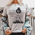 It's Fine I'm Fine Everything's Fine Tee Peachy Sunday