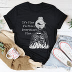 It's Fine I'm Fine Everything's Fine Tee Peachy Sunday
