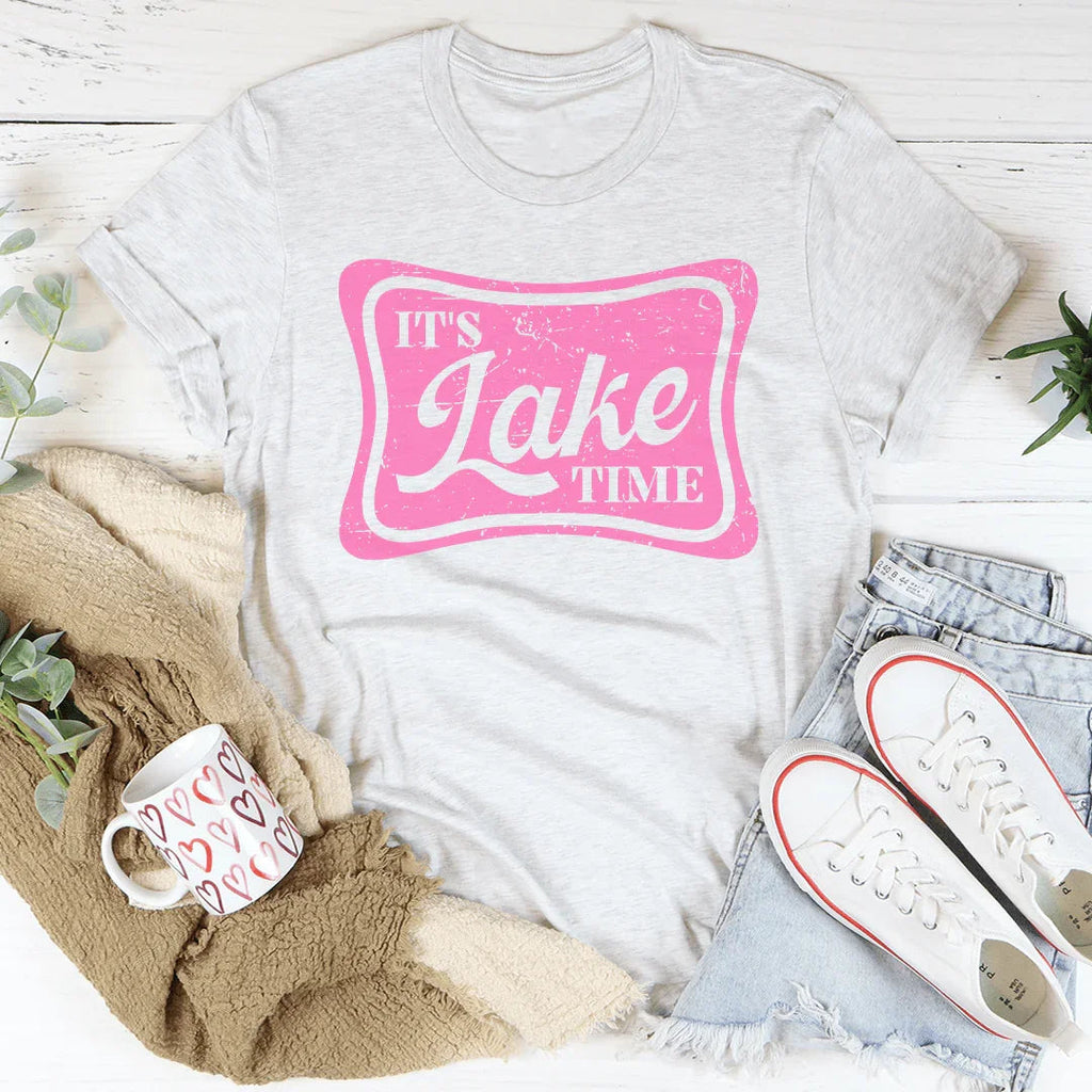 It's Lake Time Tee Peachy Sunday