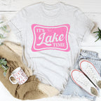 It's Lake Time Tee Peachy Sunday