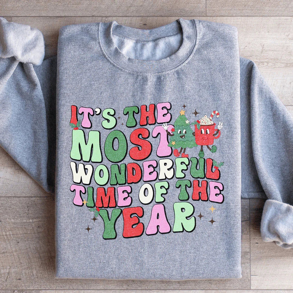 It's The Most Wonderful Time Of The Year Retro Sweatshirt Peachy Sunday