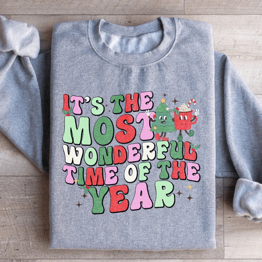 It's The Most Wonderful Time Of The Year Retro Sweatshirt Peachy Sunday