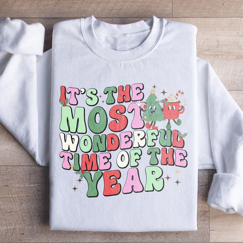It's The Most Wonderful Time Of The Year Retro Sweatshirt Peachy Sunday