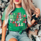 It's The Most Wonderful Time Of The Year Retro Tee Peachy Sunday