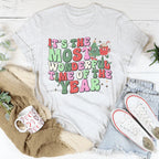 It's The Most Wonderful Time Of The Year Retro Tee Peachy Sunday