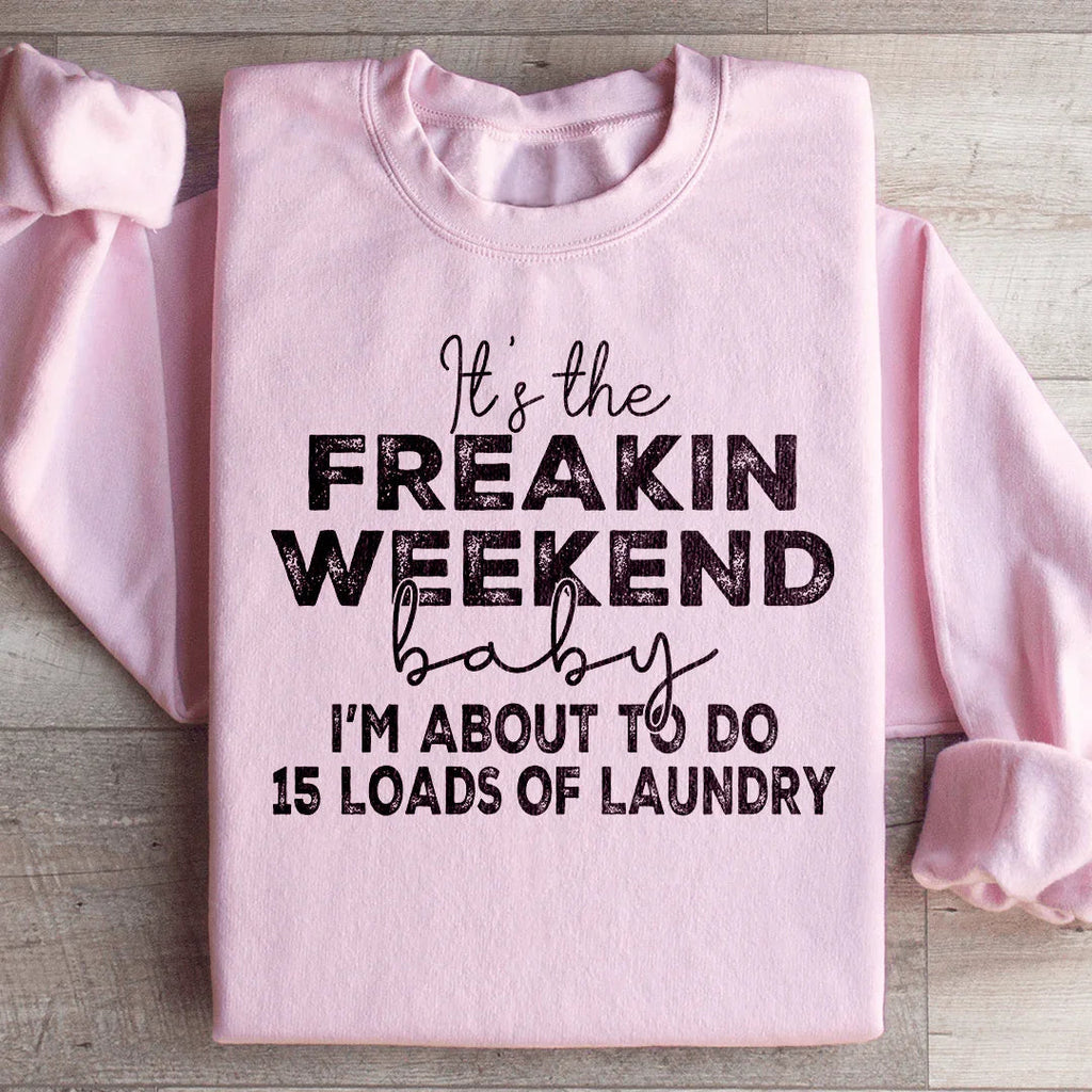 It's The Weekend Baby Sweatshirt Peachy Sunday
