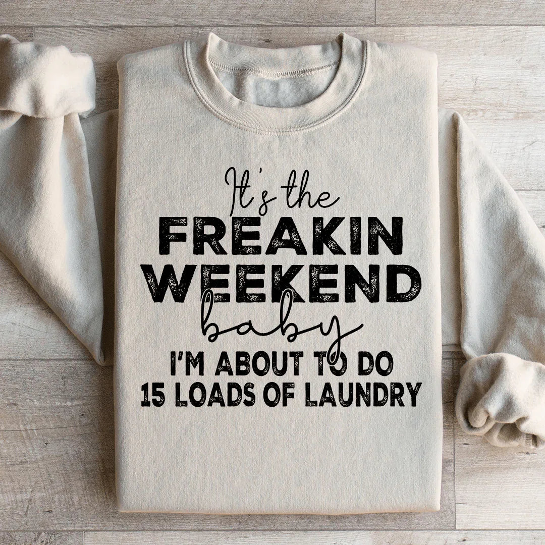 It's The Weekend Baby Sweatshirt Peachy Sunday