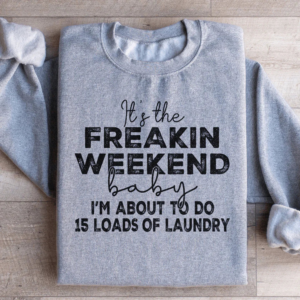 It's The Weekend Baby Sweatshirt Peachy Sunday