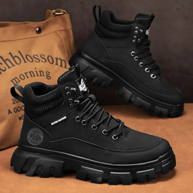 CYYTL Mens Boots Winter Shoes Pi-Mart