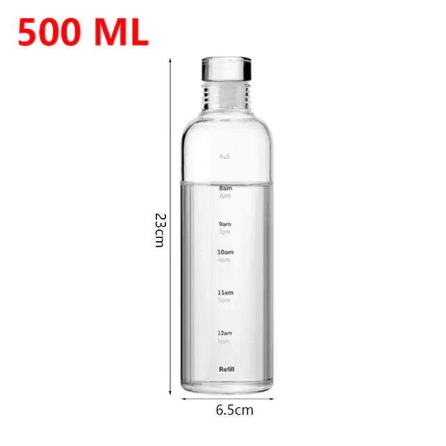 Water Bottle With Time Marker Pi-Mart