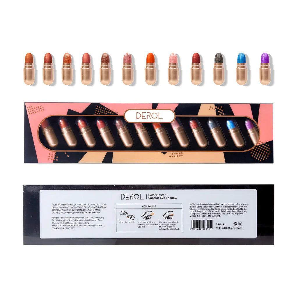 Glitter Pearlescent Waterproof Eyeshadow Set Pi-Mart