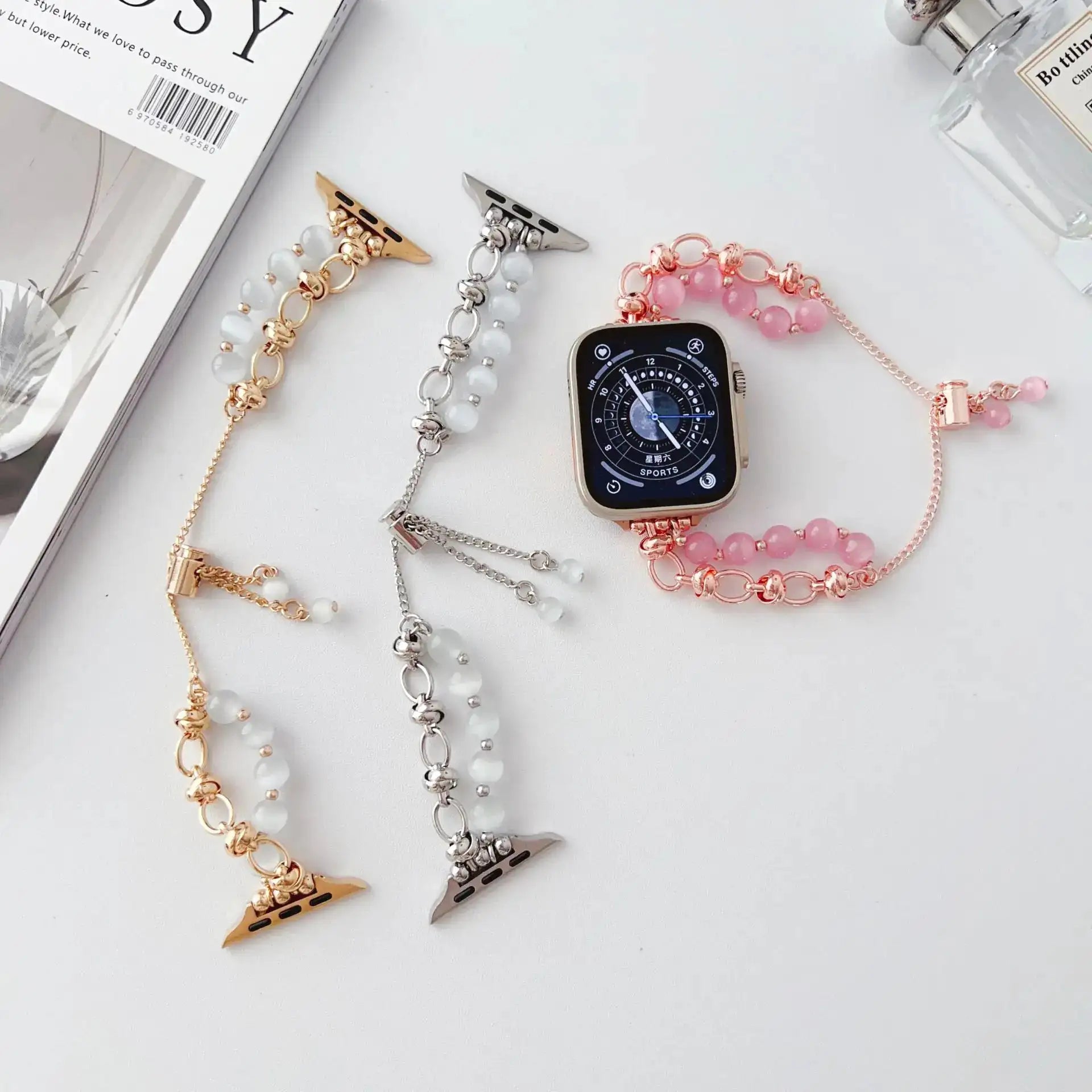 Wristband Buckle Bead Ornament Strap for Watches