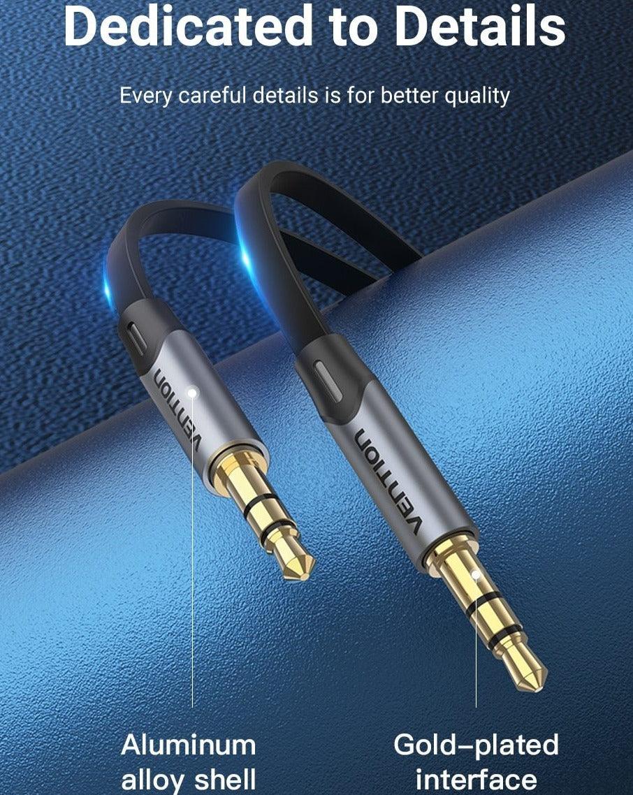 Jack 3.5mm Aux Cable  3.5mm Audio Cable Jack  Headphones Speaker Cable Male Stereo Audio Cable Fabric Braided Compatible For Headphones Smartphone Car Stereos Stevvex