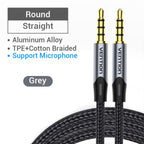 Jack 3.5mm Aux Cable  3.5mm Audio Cable Jack  Headphones Speaker Cable Male Stereo Audio Cable Fabric Braided Compatible For Headphones Smartphone Car Stereos Stevvex