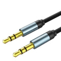 Jack Audio Cable Jack Male To Male Audio Aux Cable For Car Headphone Hi-Fi Stereo Jack Shielded AUX Cord Compatible With Phones Tablets Speaker Wire Line Aux Cord Speaker 3.5mm Stevvex