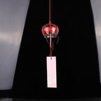Japan Style Hand-paint Sakura Glass Wind Chimes Creative Gifts Painted Window & Door Hanging Bells Decorations Hanging Wind Chime Pendant Label Chimes Wind Bells Gift For Mom Home Stevvex