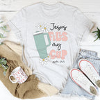 Jesus Fills My Cup Psalm 235 Tee Peachy Sunday
