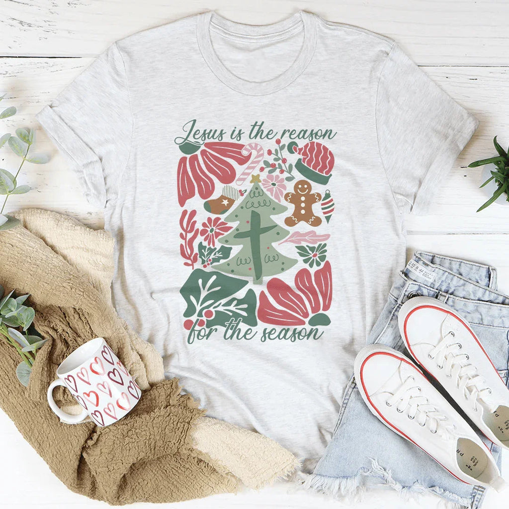 Jesus Is The Reason For The Season Tee Peachy Sunday