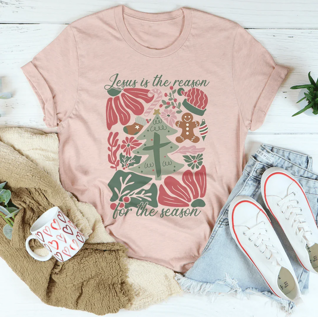 Jesus Is The Reason For The Season Tee Peachy Sunday