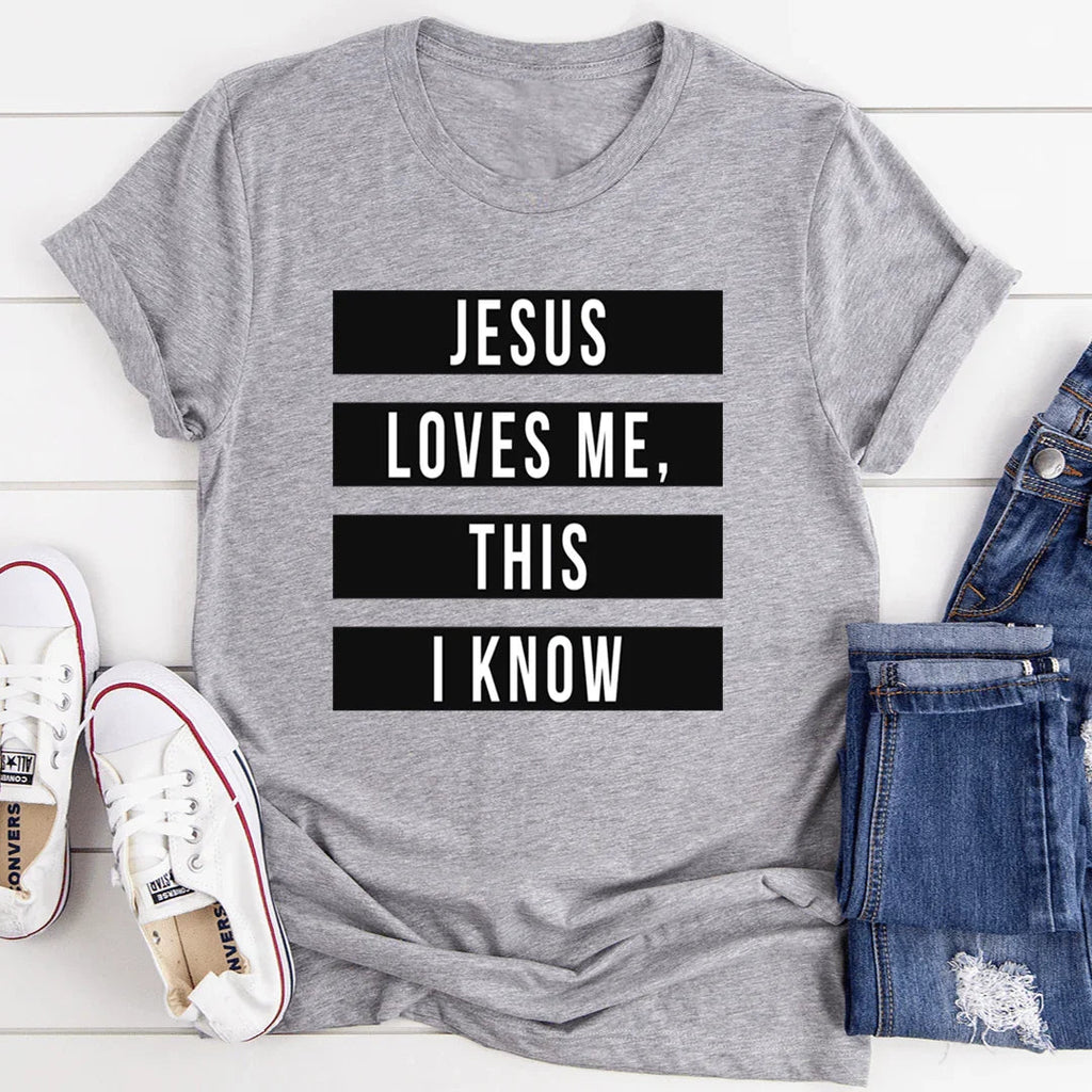 Jesus Loves Me This I Know Tee - SJB-DIAMOND ELITES