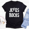 Jesus Rocks Tee - SJB-DIAMOND ELITES