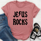 Jesus Rocks Tee - SJB-DIAMOND ELITES