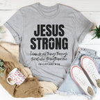 Jesus Strong  Tee Peachy Sunday