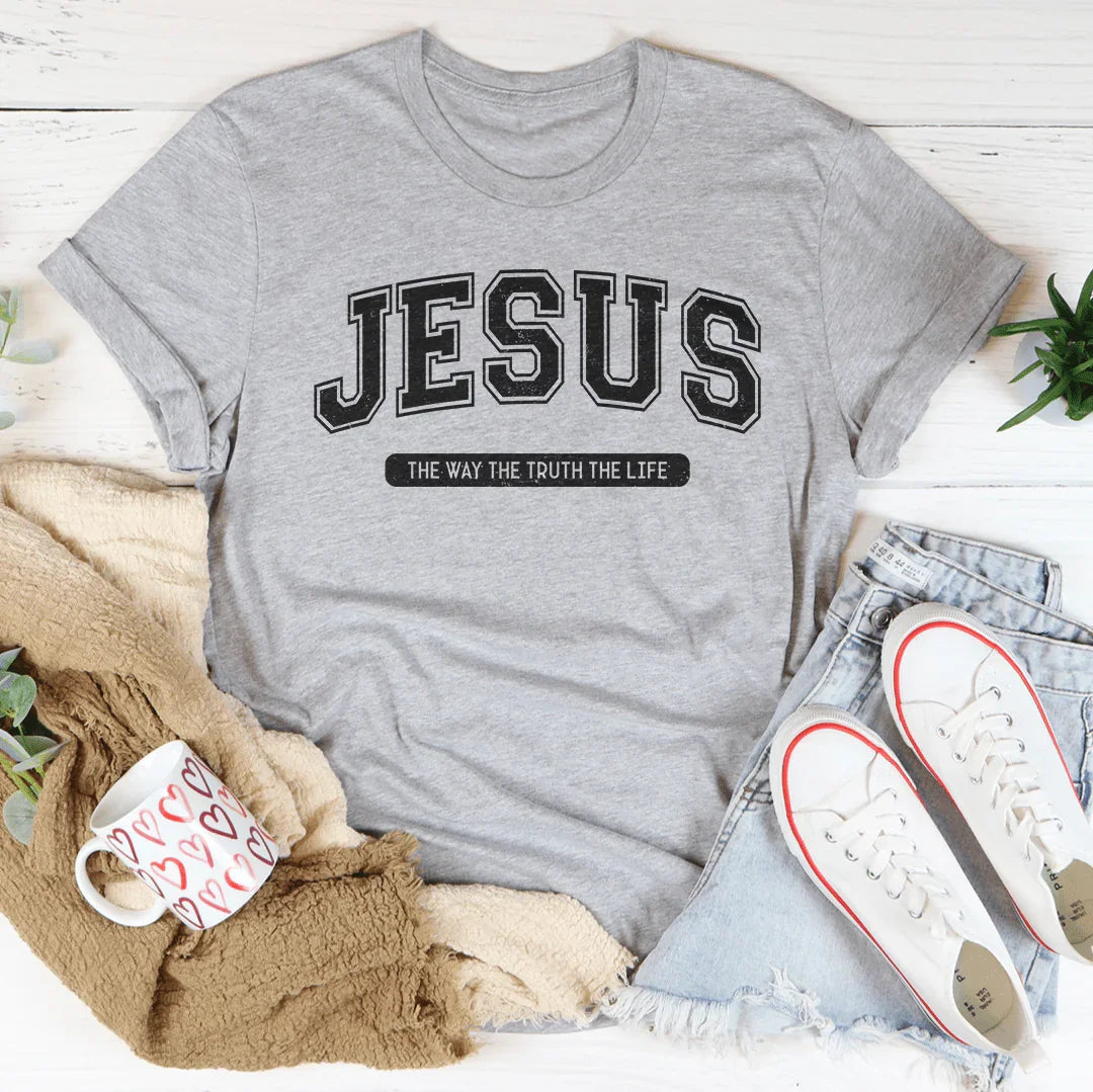 Jesus The Way The Truth The Life Tee Peachy Sunday