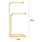 Jewelry Display Holder Metal Earring Storage Rack Jewelry Organizer Holder Earring Necklace Pendants Organizer Display Stand Jewelry Stand Display Necklace Holder Plated Metal Tabletop Jewelry Organizer