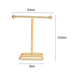 Jewelry Display Holder Metal Earring Storage Rack Jewelry Organizer Holder Earring Necklace Pendants Organizer Display Stand Jewelry Stand Display Necklace Holder Plated Metal Tabletop Jewelry Organizer