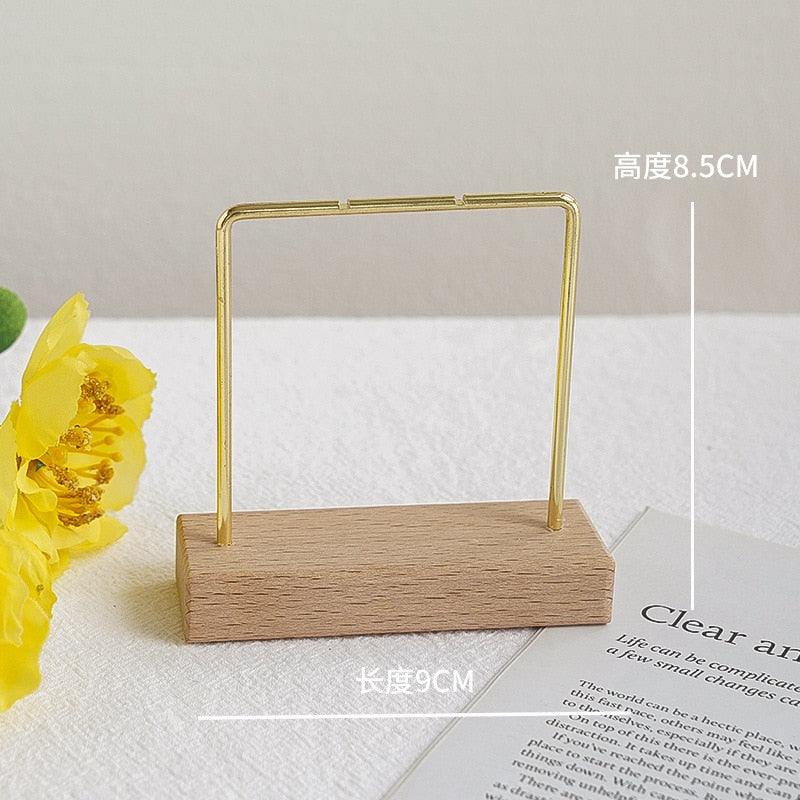 Jewelry Organizer Wooden Rack Bracelet Earring Holder Display Decoration Stand Earring Support Display Decoration Rack Small Jewelry Display Holder T-Shaped Iron Fashion Home Bracelet Pendant Jewelry Storage Shelf Stand for Woman Girls Stevvex