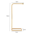 Jewelry Organizer Wooden Rack Bracelet Earring Holder Display Decoration Stand Earring Support Display Decoration Rack Small Jewelry Display Holder T-Shaped Iron Fashion Home Bracelet Pendant Jewelry Storage Shelf Stand for Woman Girls Stevvex