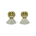 Jhumka Tassel Earrings Boho Handmade Cotton Tassels Zinc Alloy 4 Colors BandsCo Straps