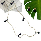 Jhumka Tassel Earrings Boho Handmade Cotton Tassels Zinc Alloy 4 Colors BandsCo Straps