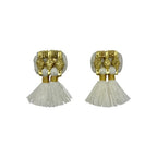 Jhumka Tassel Earrings Boho Handmade Cotton Tassels Zinc Alloy 4 Colors BandsCo Straps
