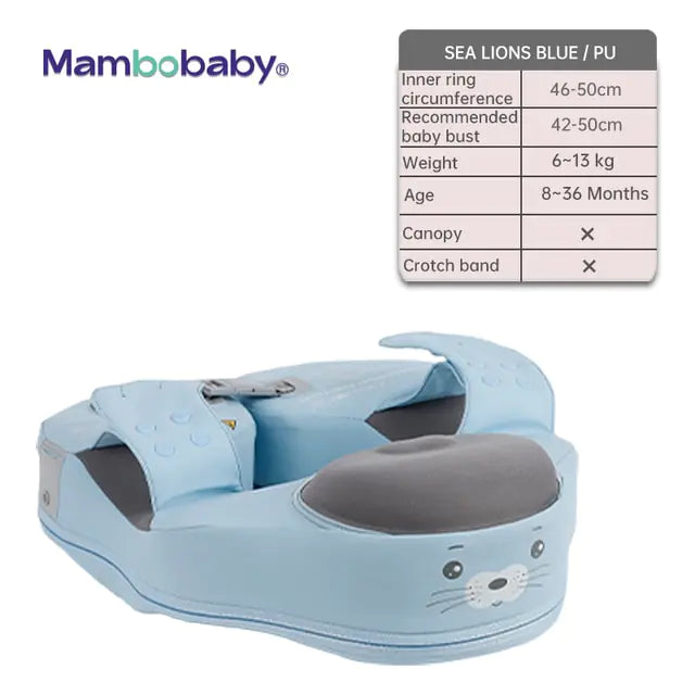 Baby Swimming Float With Sunshade For Infant Non-Inflatable Pool Pi-Mart