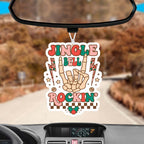 Jingle Bell Hanging Air Freshener Scented Car Home Office Decor Holiday Freshie Ornament BandsCo Straps