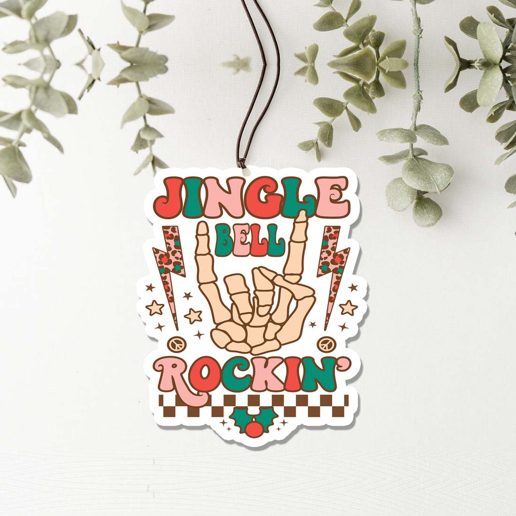 Jingle Bell Hanging Air Freshener Scented Car Home Office Decor Holiday Freshie Ornament BandsCo Straps