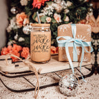 17oz Glass Tumbler With Bamboo Lid And Stainless Straws - Coffee Lover Gift BandsCo Straps