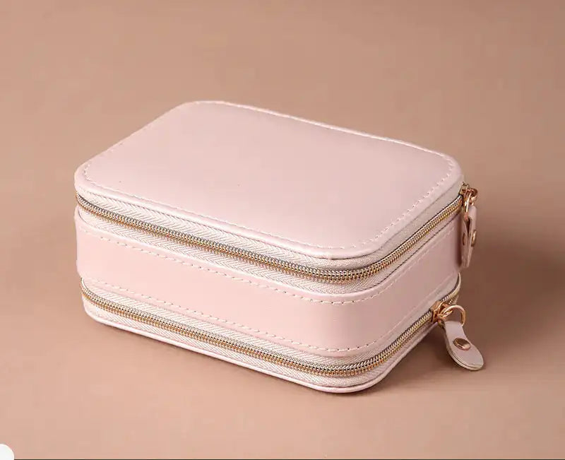 Portable Travel Jewelry Box for Earrings and Necklaces