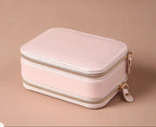 Portable Travel Jewelry Box for Earrings and Necklaces