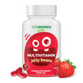 VitaWorks Kids Multivitamin & Minerals Jelly Beans - Tasty Natural Fruit Flavor - Vegetarian GMO-Free Nut Free - Dietary Supplement - Complete Body Health for Children - 60 Jellies Lootquake LLC