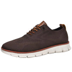 Breeze Shoes for Men Oxfords Lace-Up Lightweight Casual Walking Shoes Comfortable Dress Shoes for Men Mens wearbreeze Shoes Breeze Urban Shoes for Men Mens Mesh Dress Sneakers Business Shoes Brown Pi-Mart