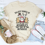 Jolliest Bunch Of Ass* This Side Of The Nuthouse Tee Peachy Sunday