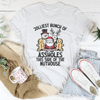 Jolliest Bunch Of Ass* This Side Of The Nuthouse Tee Peachy Sunday