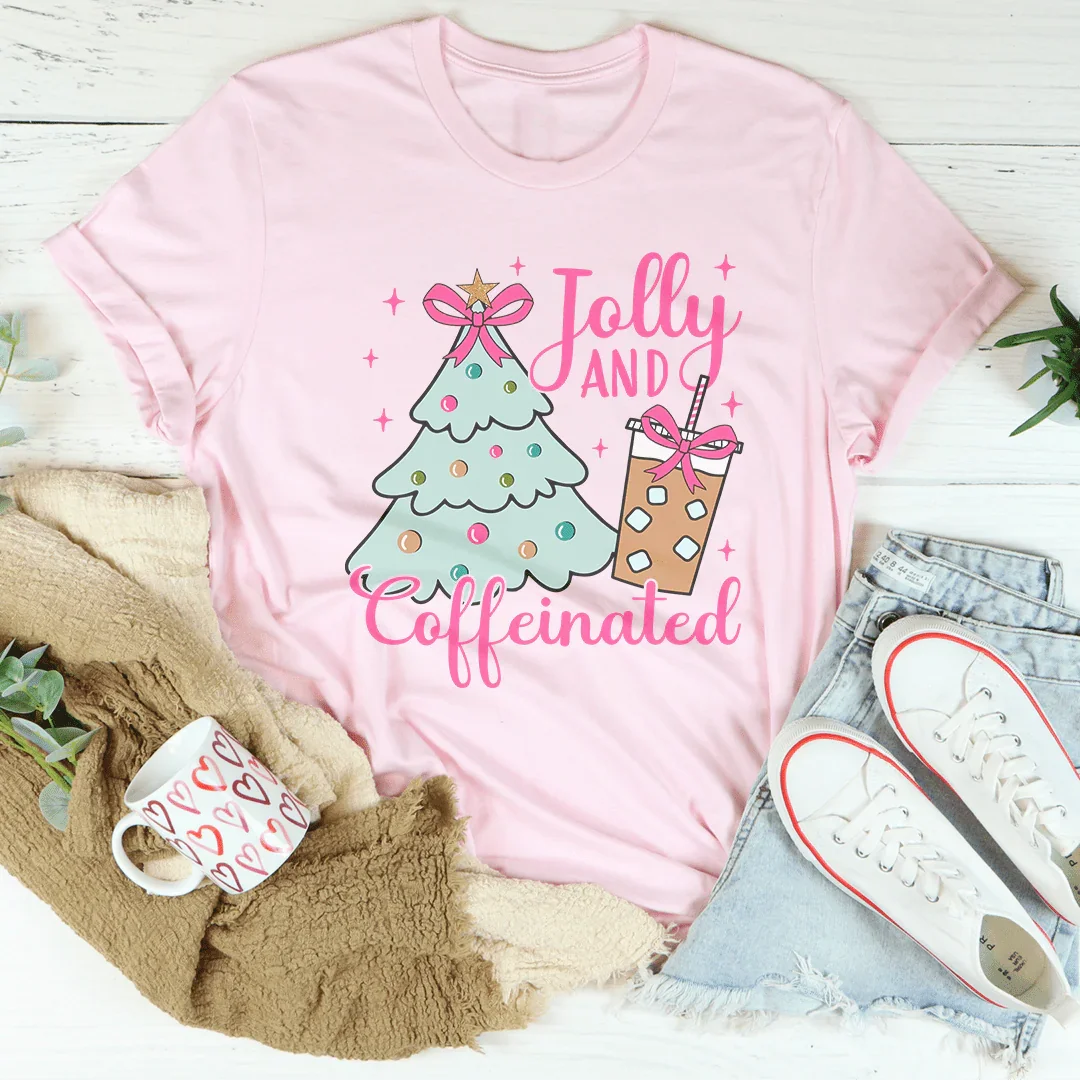 Jolly And Coffeinated Tee Peachy Sunday