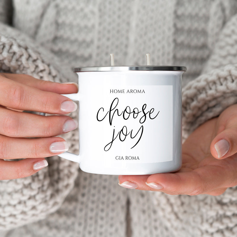 16oz Reusable Metal Candle Mug Scented Soy Candle Gift BandsCo Straps
