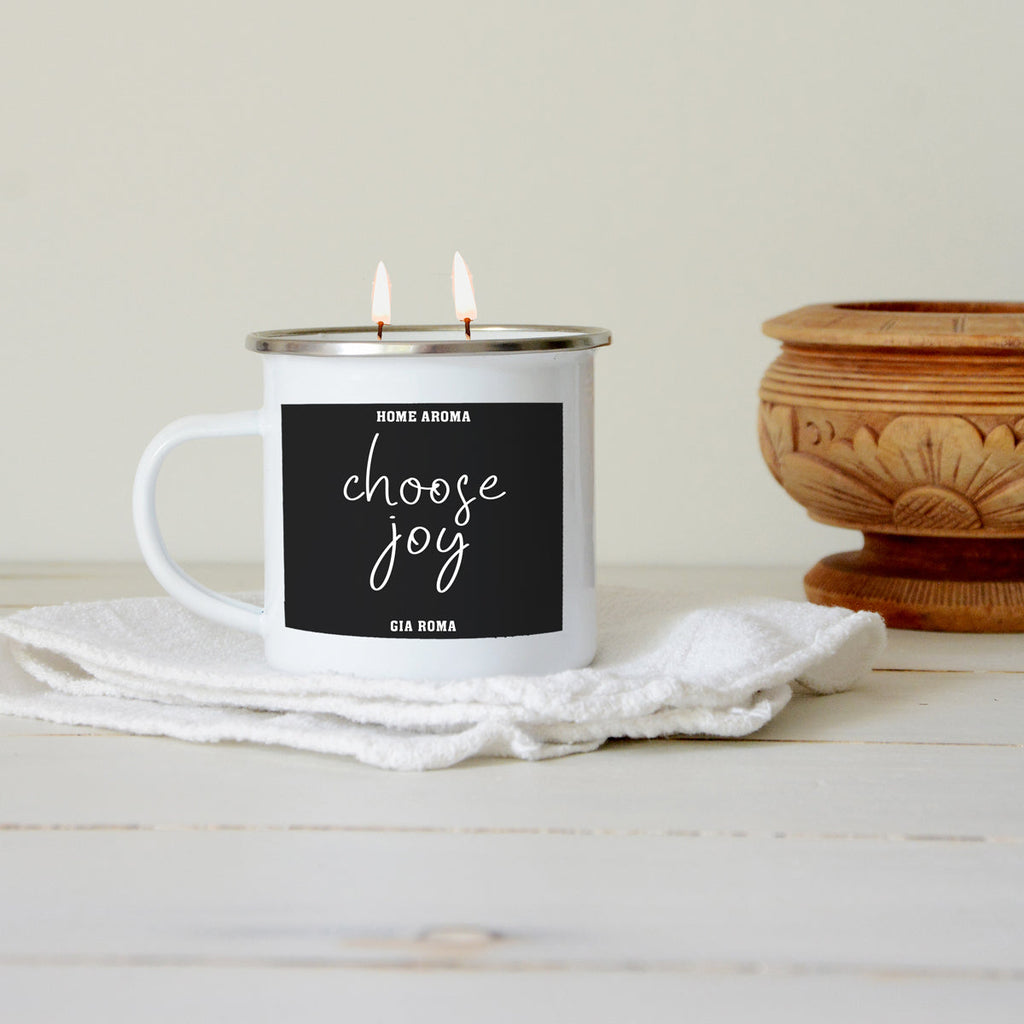 16oz Reusable Metal Candle Mug Scented Soy Candle Gift BandsCo Straps